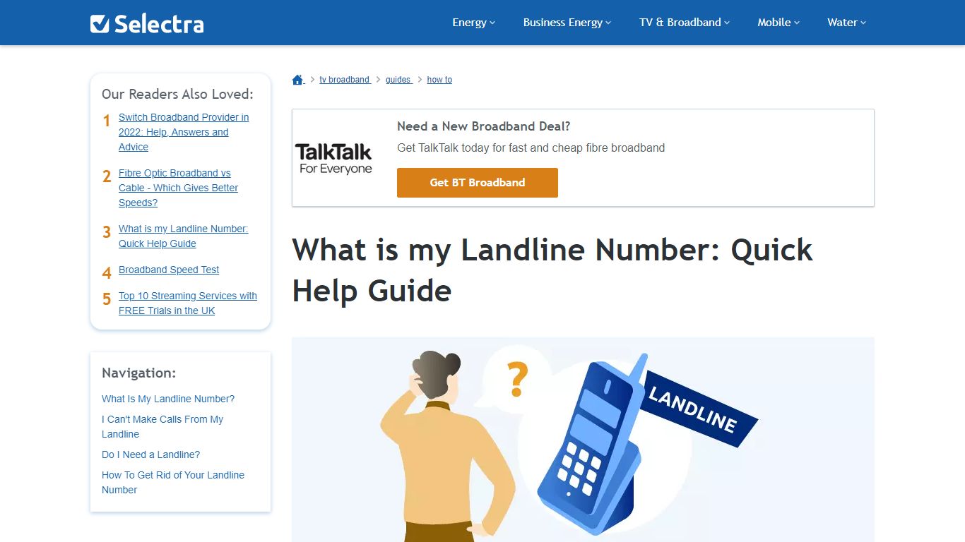 What is my Landline Number: Quick Help Guide - Selectra